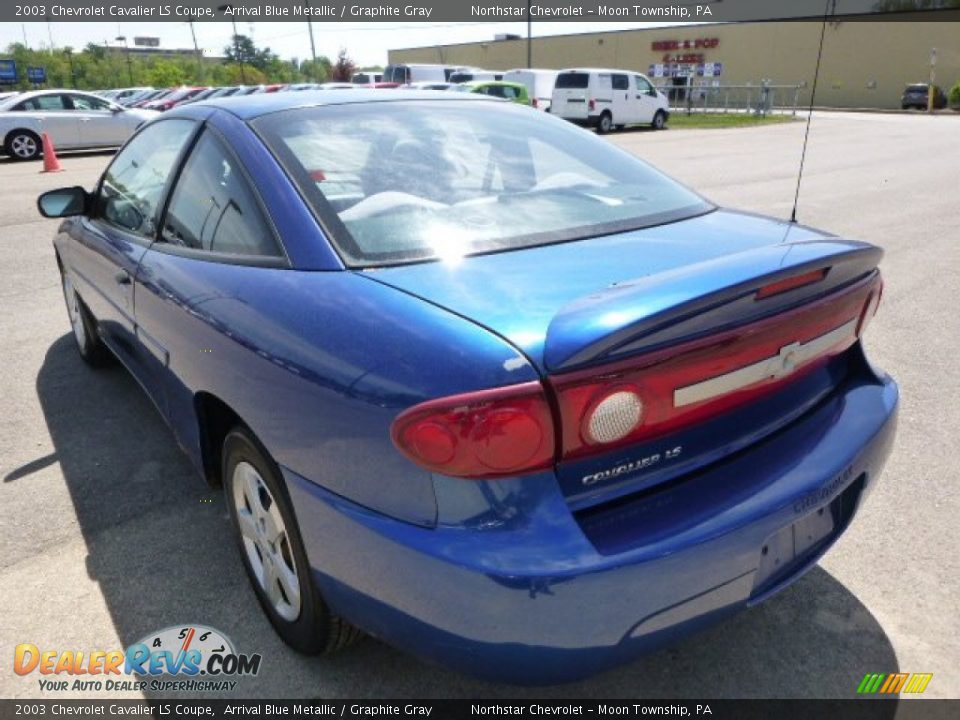 2003 Chevrolet Cavalier LS Coupe Arrival Blue Metallic / Graphite Gray Photo #2