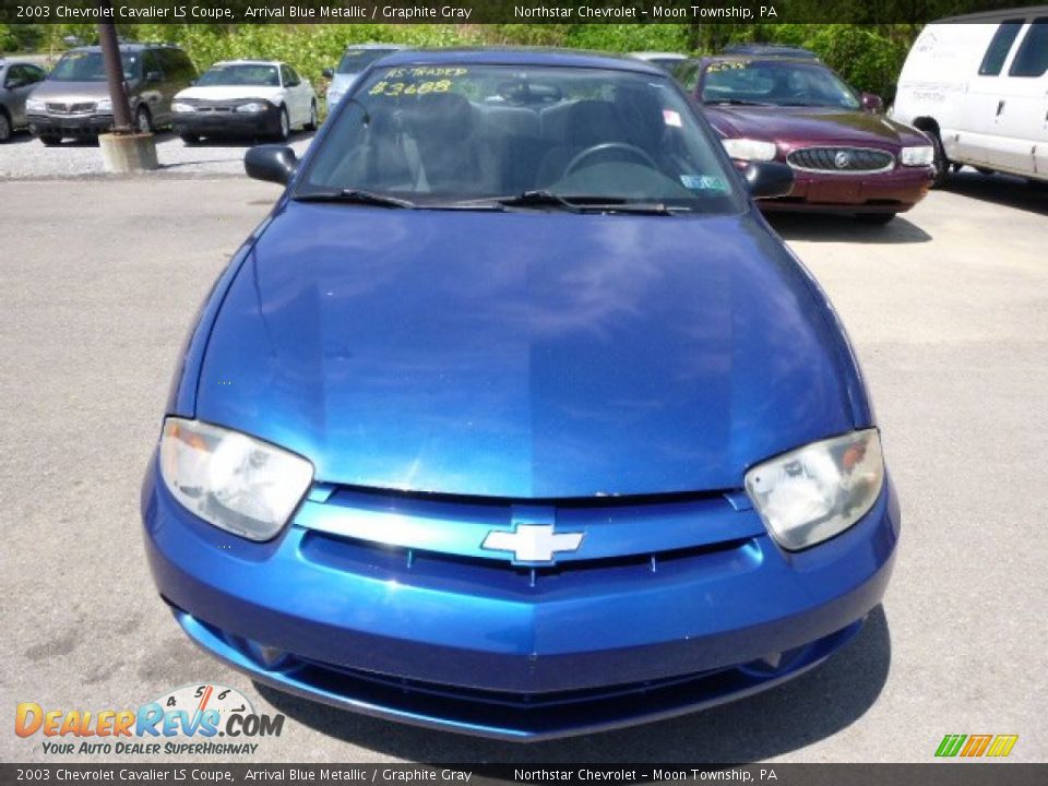 2003 Chevrolet Cavalier LS Coupe Arrival Blue Metallic / Graphite Gray Photo #6