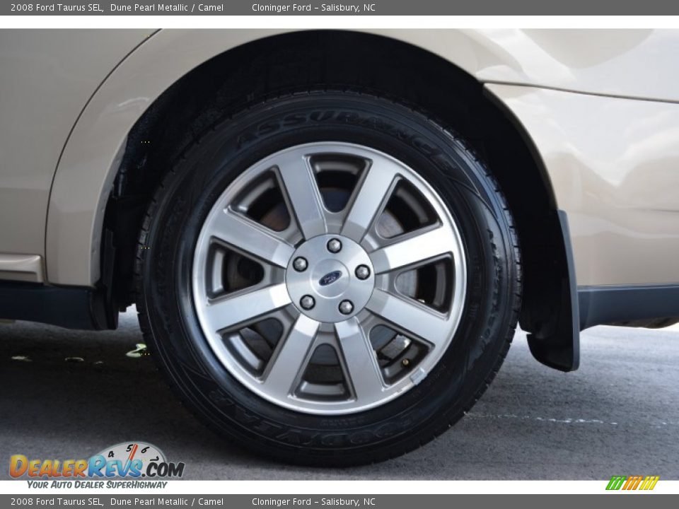 2008 Ford Taurus SEL Dune Pearl Metallic / Camel Photo #8