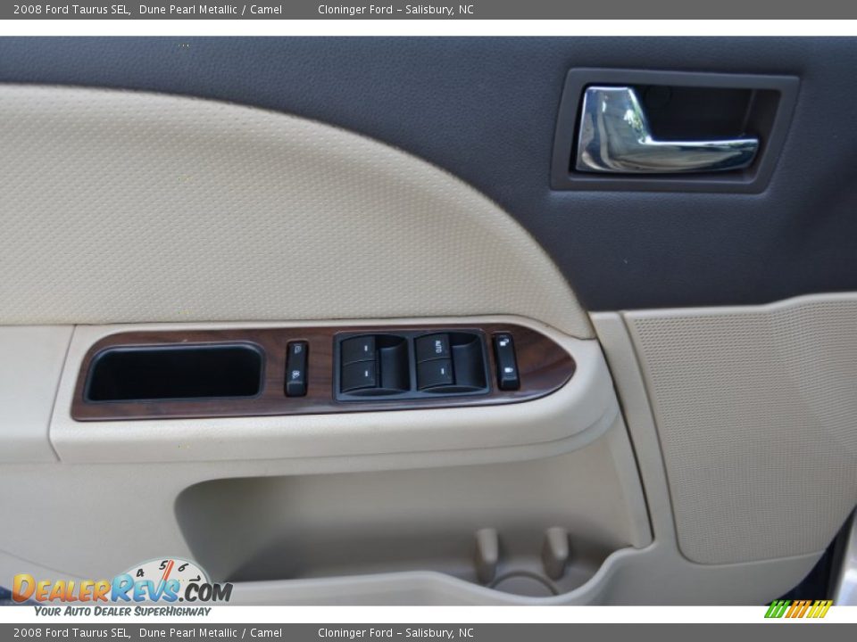2008 Ford Taurus SEL Dune Pearl Metallic / Camel Photo #9