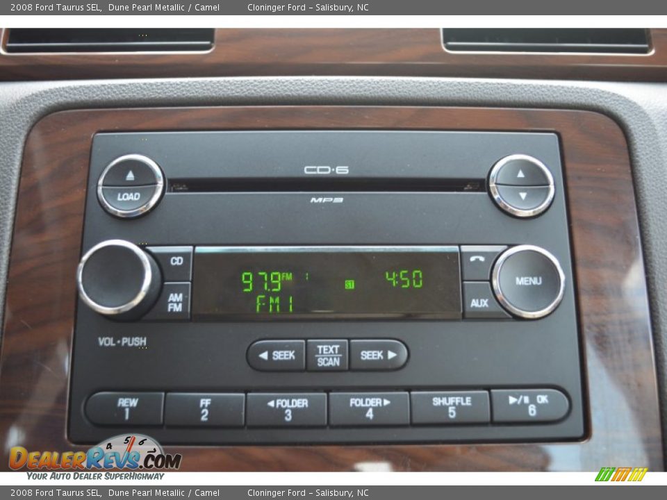 2008 Ford Taurus SEL Dune Pearl Metallic / Camel Photo #18