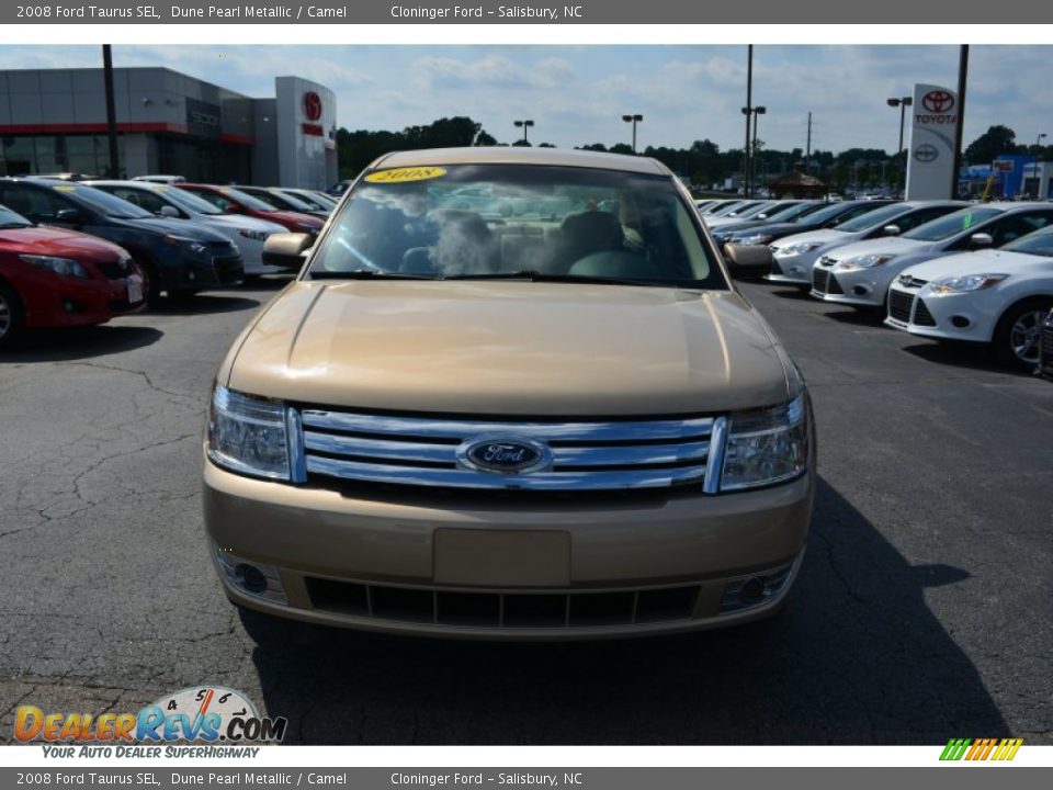 2008 Ford Taurus SEL Dune Pearl Metallic / Camel Photo #25