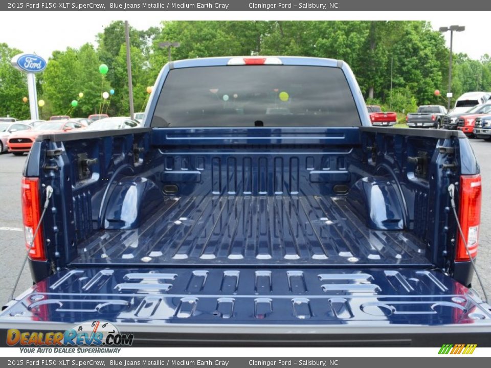 2015 Ford F150 XLT SuperCrew Blue Jeans Metallic / Medium Earth Gray Photo #7