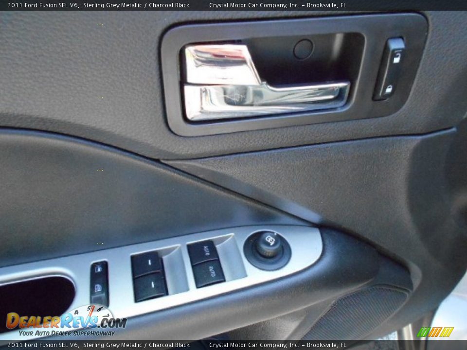 2011 Ford Fusion SEL V6 Sterling Grey Metallic / Charcoal Black Photo #16