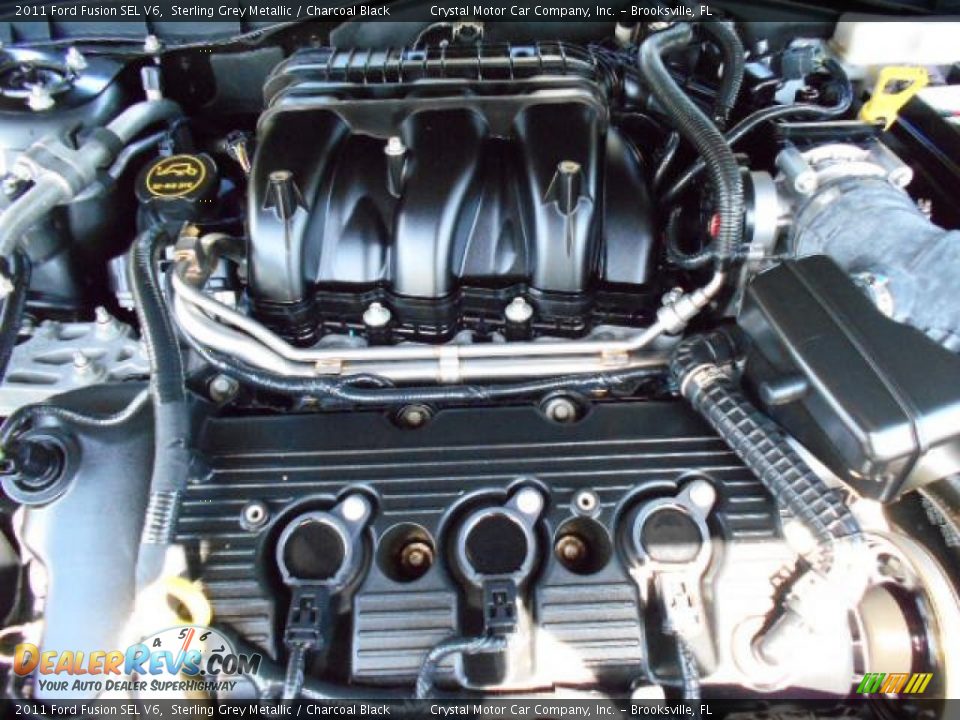2011 Ford Fusion SEL V6 Sterling Grey Metallic / Charcoal Black Photo #17