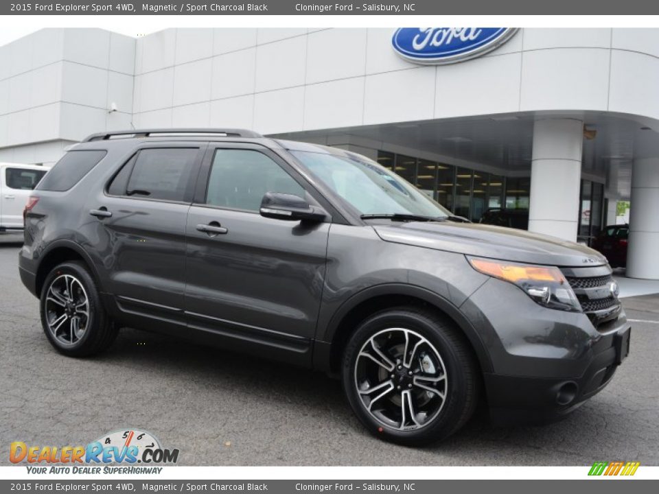 2015 Ford Explorer Sport 4WD Magnetic / Sport Charcoal Black Photo #1