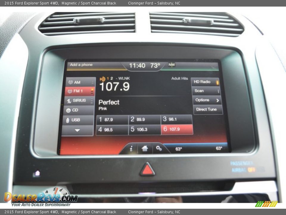 2015 Ford Explorer Sport 4WD Magnetic / Sport Charcoal Black Photo #14