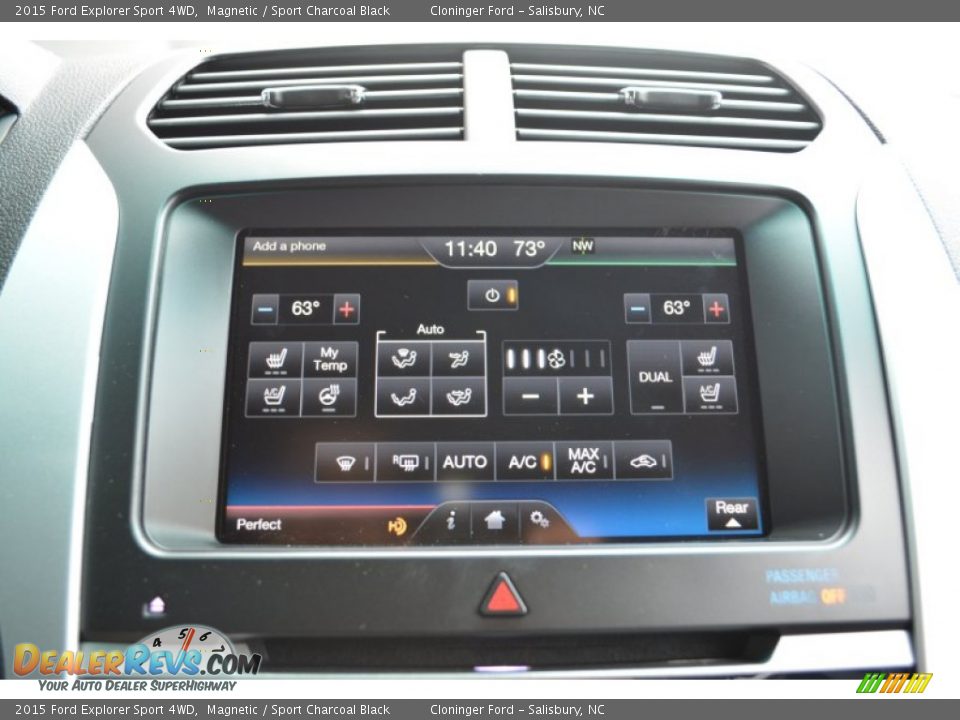 2015 Ford Explorer Sport 4WD Magnetic / Sport Charcoal Black Photo #15