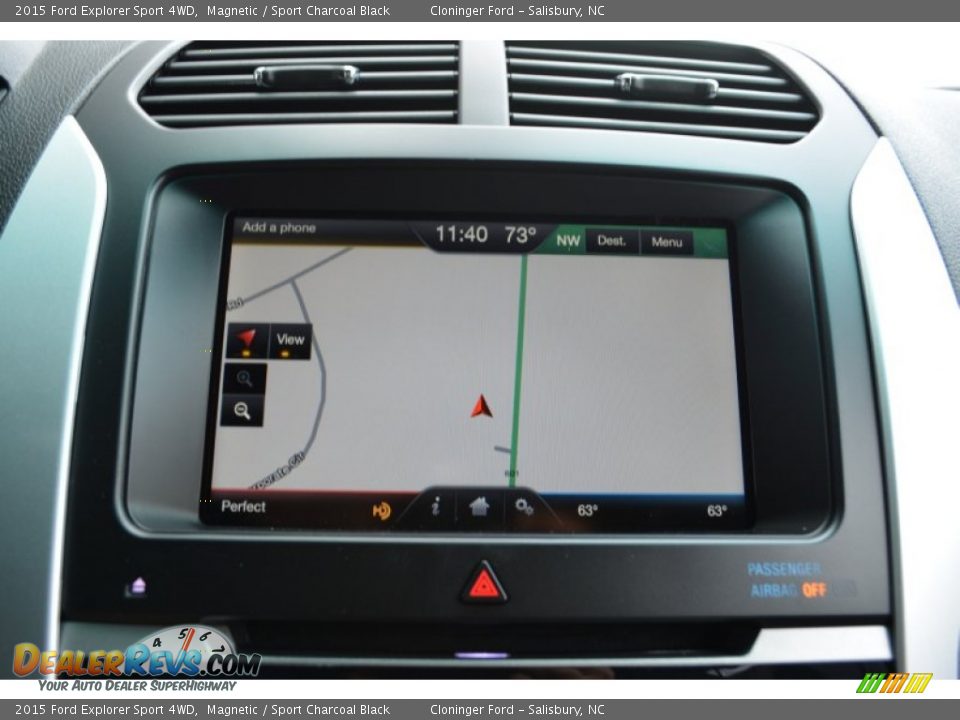 2015 Ford Explorer Sport 4WD Magnetic / Sport Charcoal Black Photo #16