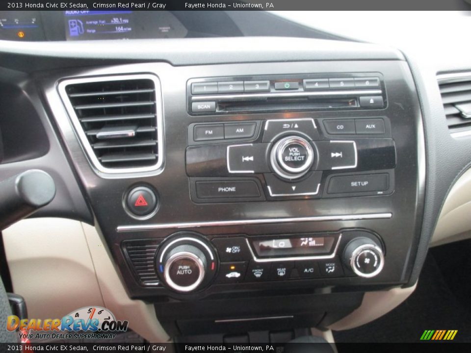 2013 Honda Civic EX Sedan Crimson Red Pearl / Gray Photo #13