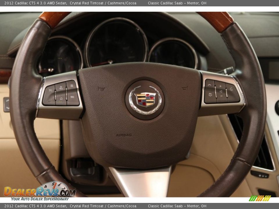 2012 Cadillac CTS 4 3.0 AWD Sedan Crystal Red Tintcoat / Cashmere/Cocoa Photo #7