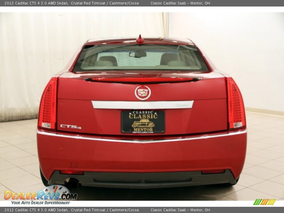 2012 Cadillac CTS 4 3.0 AWD Sedan Crystal Red Tintcoat / Cashmere/Cocoa Photo #15