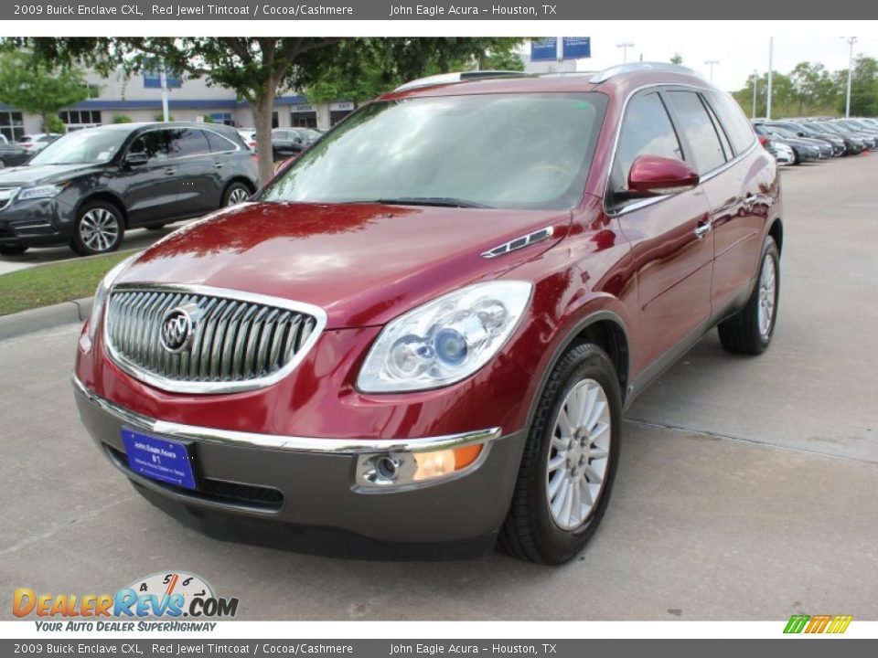 2009 Buick Enclave CXL Red Jewel Tintcoat / Cocoa/Cashmere Photo #2