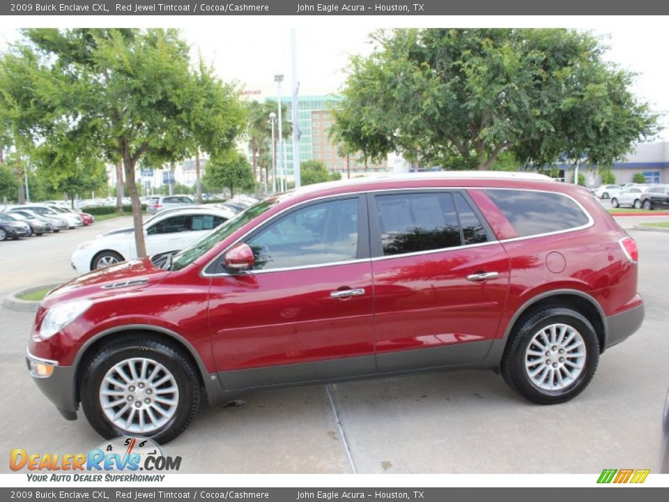 2009 Buick Enclave CXL Red Jewel Tintcoat / Cocoa/Cashmere Photo #3