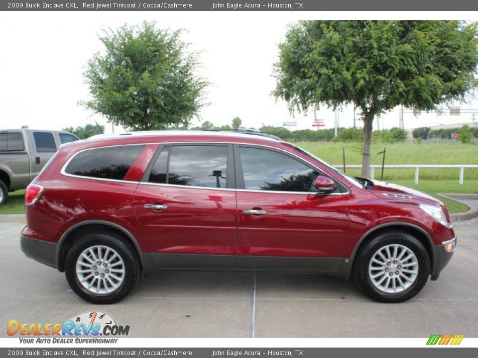 2009 Buick Enclave CXL Red Jewel Tintcoat / Cocoa/Cashmere Photo #4