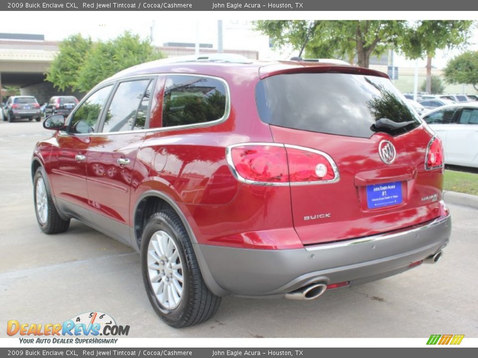 2009 Buick Enclave CXL Red Jewel Tintcoat / Cocoa/Cashmere Photo #5