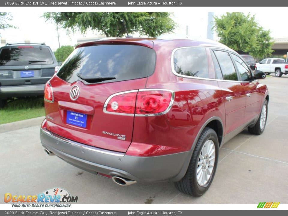 2009 Buick Enclave CXL Red Jewel Tintcoat / Cocoa/Cashmere Photo #7