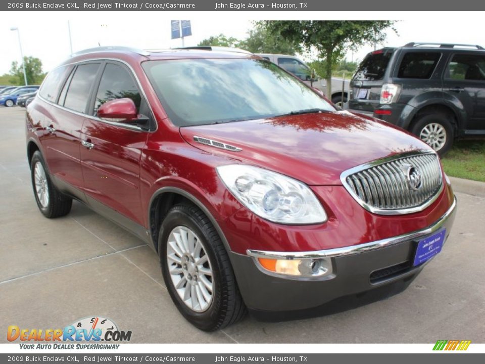2009 Buick Enclave CXL Red Jewel Tintcoat / Cocoa/Cashmere Photo #10