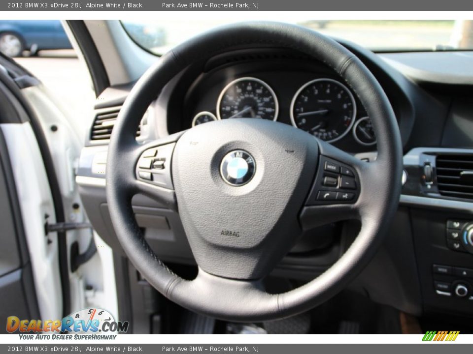 2012 BMW X3 xDrive 28i Alpine White / Black Photo #19
