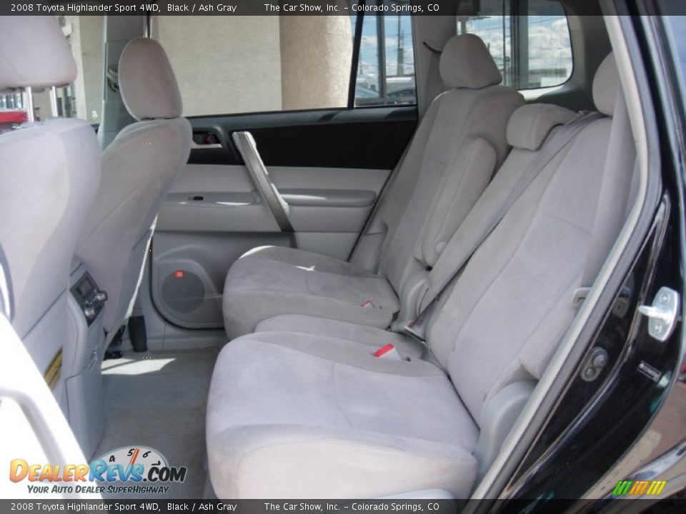 2008 Toyota Highlander Sport 4WD Black / Ash Gray Photo #10