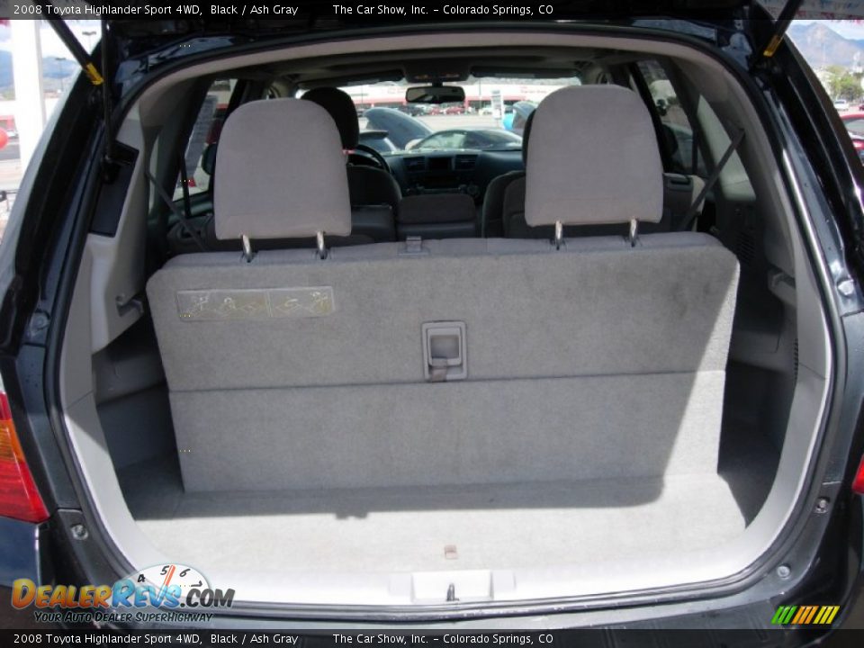 2008 Toyota Highlander Sport 4WD Black / Ash Gray Photo #11