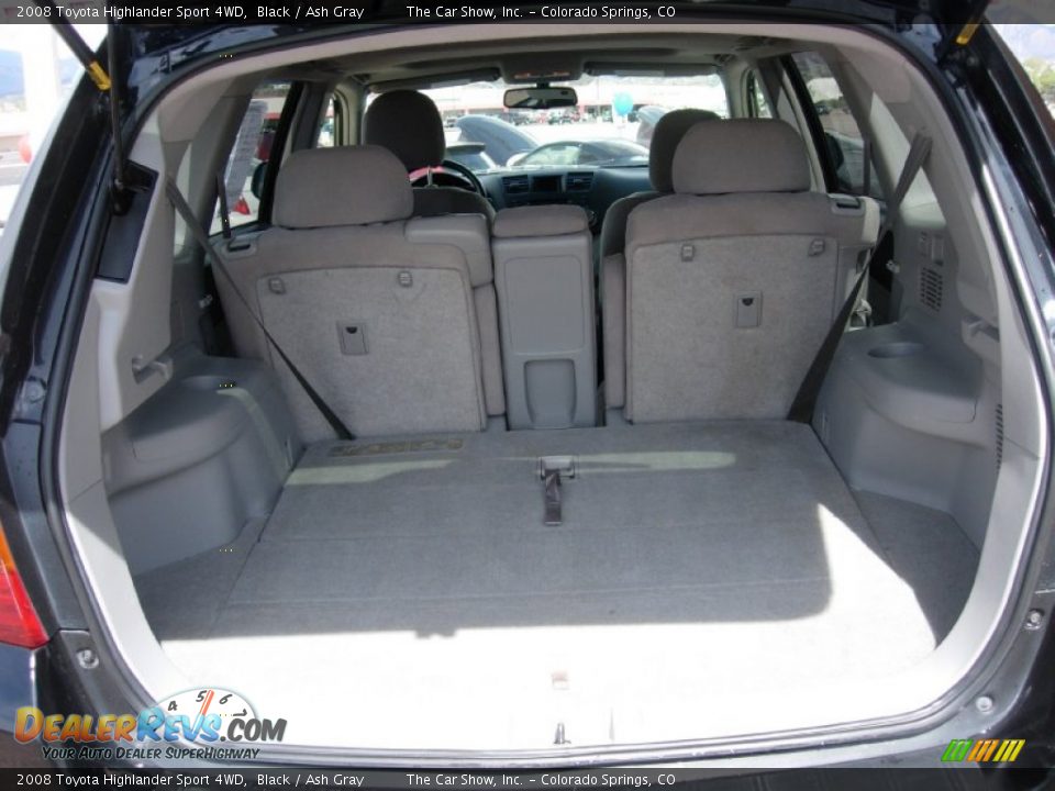 2008 Toyota Highlander Sport 4WD Black / Ash Gray Photo #12