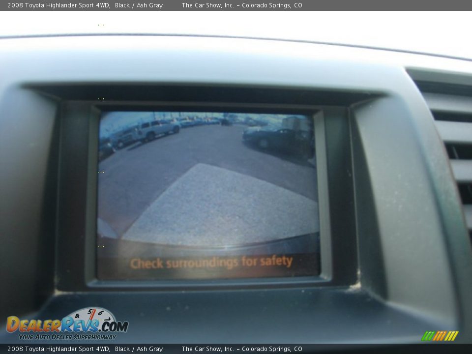 2008 Toyota Highlander Sport 4WD Black / Ash Gray Photo #17