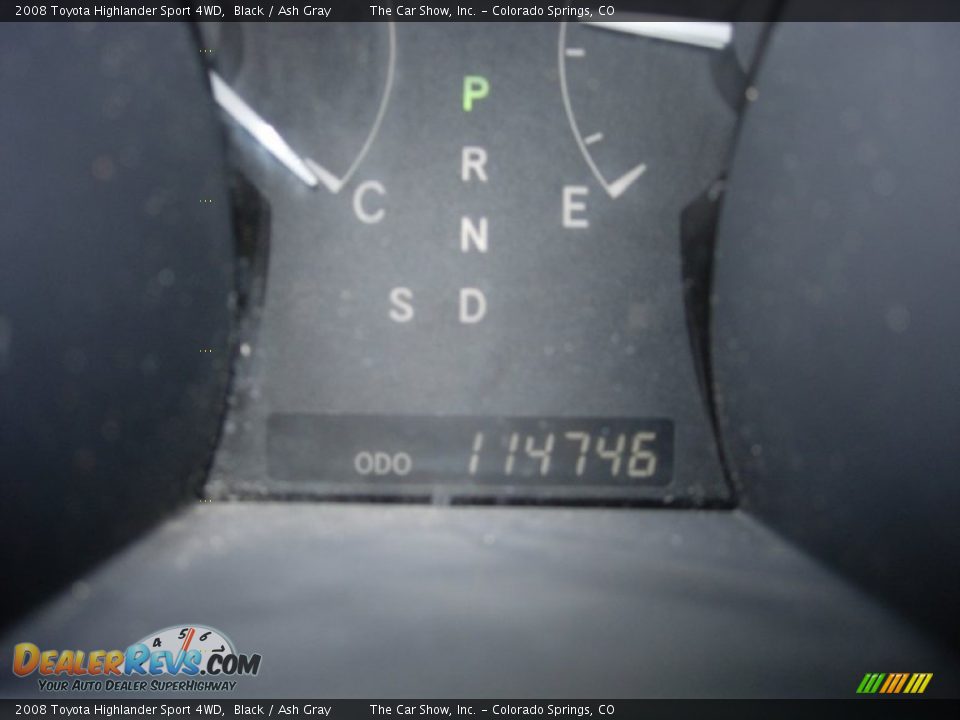 2008 Toyota Highlander Sport 4WD Black / Ash Gray Photo #19