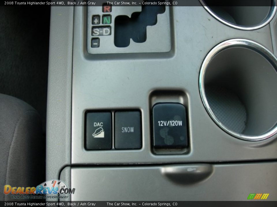 2008 Toyota Highlander Sport 4WD Black / Ash Gray Photo #21