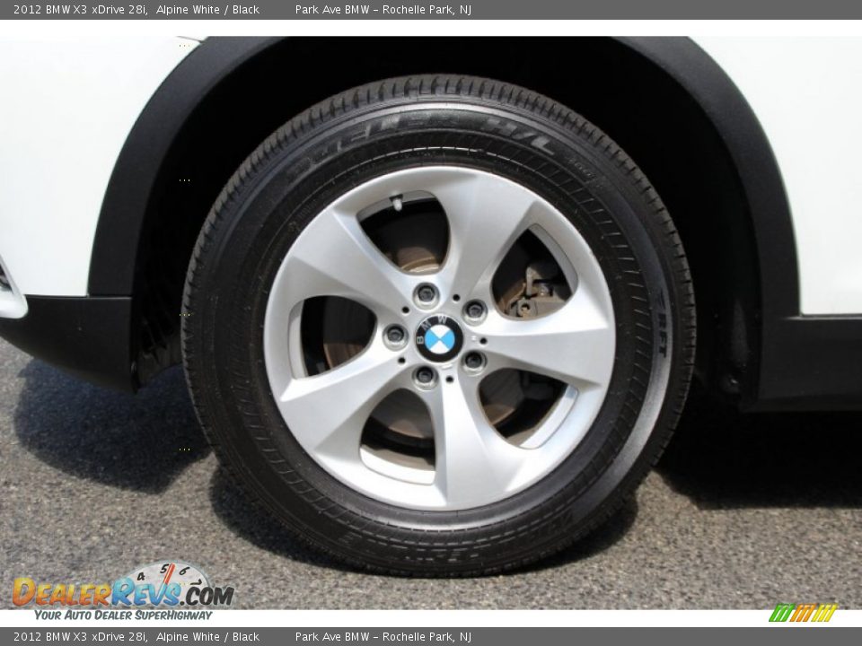 2012 BMW X3 xDrive 28i Alpine White / Black Photo #33