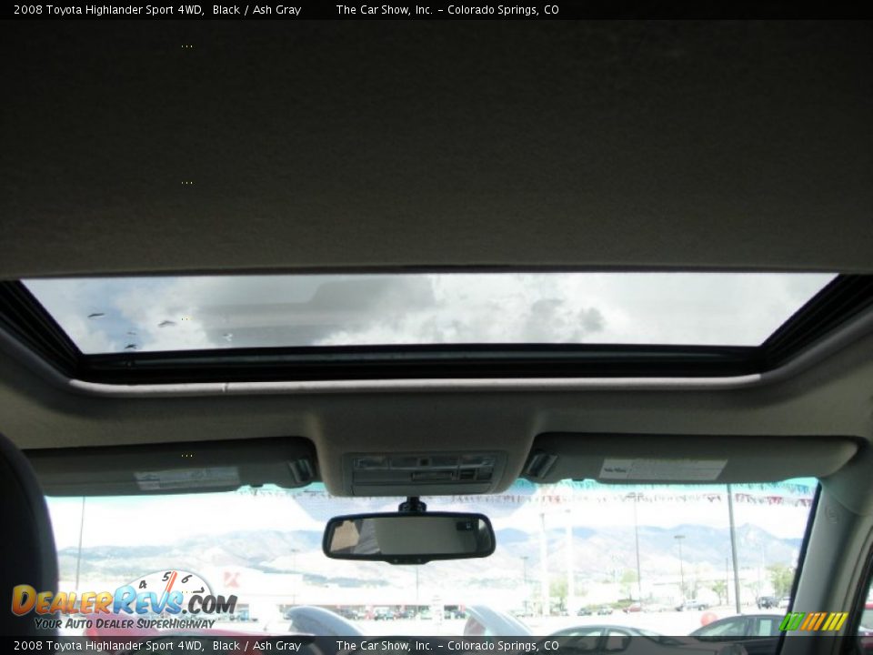 2008 Toyota Highlander Sport 4WD Black / Ash Gray Photo #23