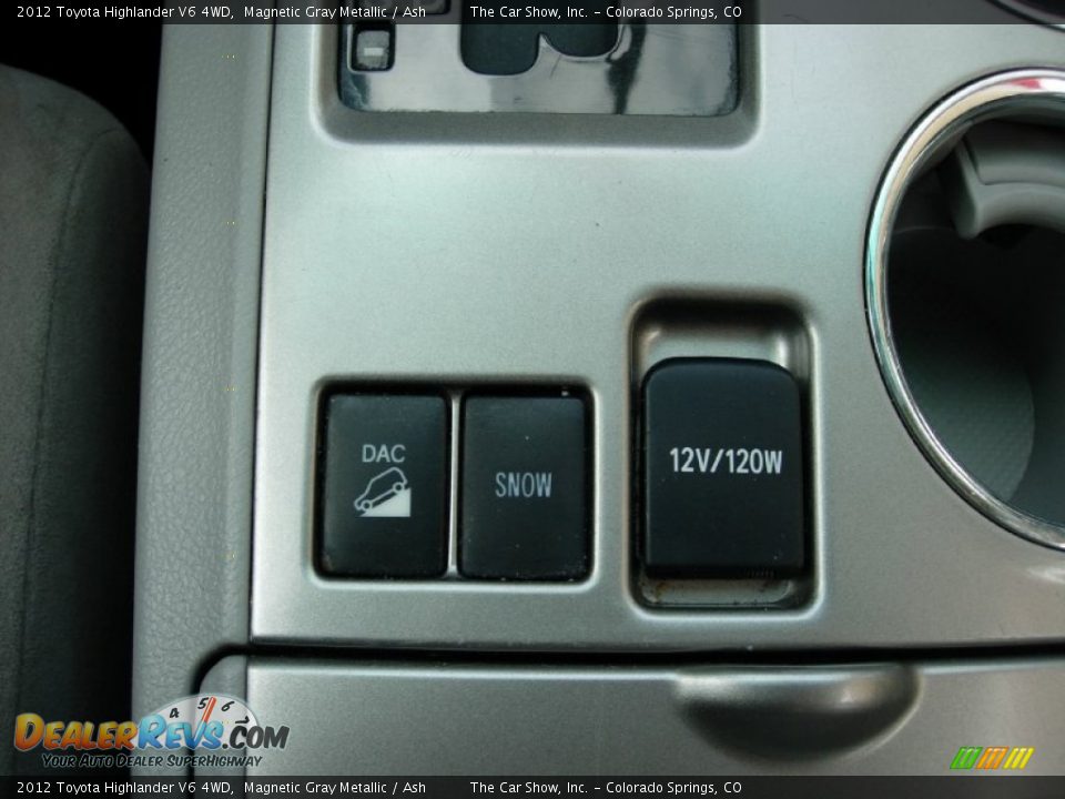 2012 Toyota Highlander V6 4WD Magnetic Gray Metallic / Ash Photo #20
