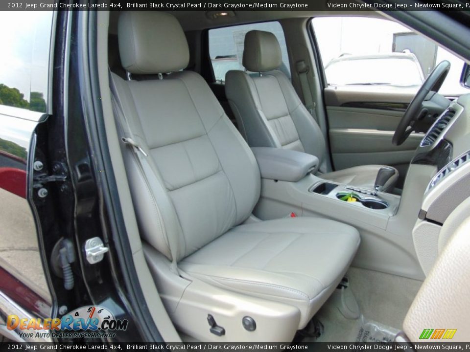 2012 Jeep Grand Cherokee Laredo 4x4 Brilliant Black Crystal Pearl / Dark Graystone/Medium Graystone Photo #3