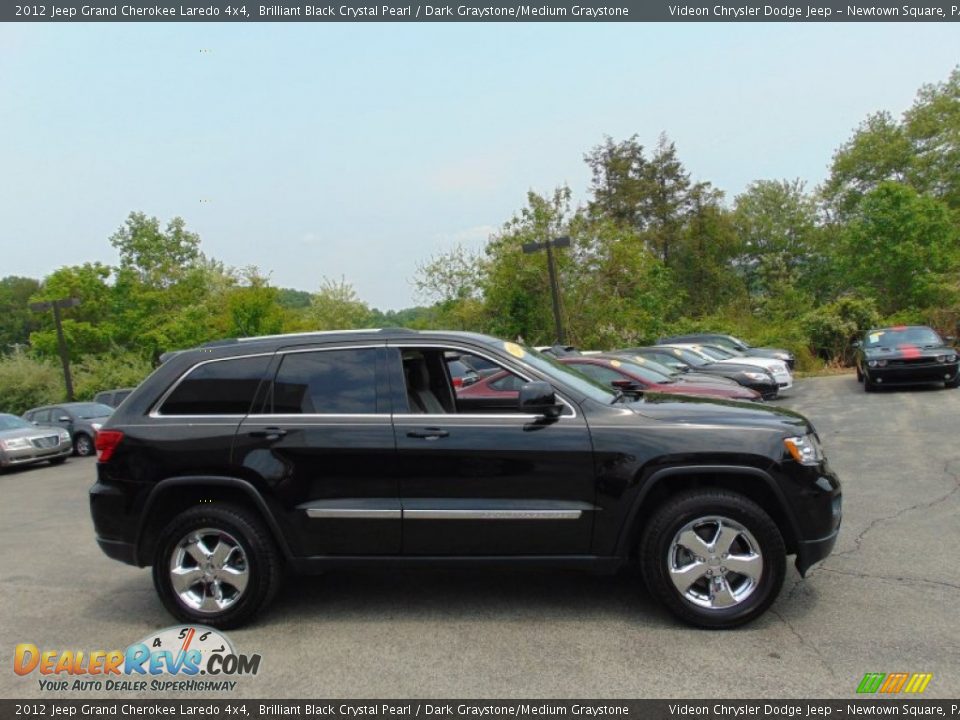 2012 Jeep Grand Cherokee Laredo 4x4 Brilliant Black Crystal Pearl / Dark Graystone/Medium Graystone Photo #11