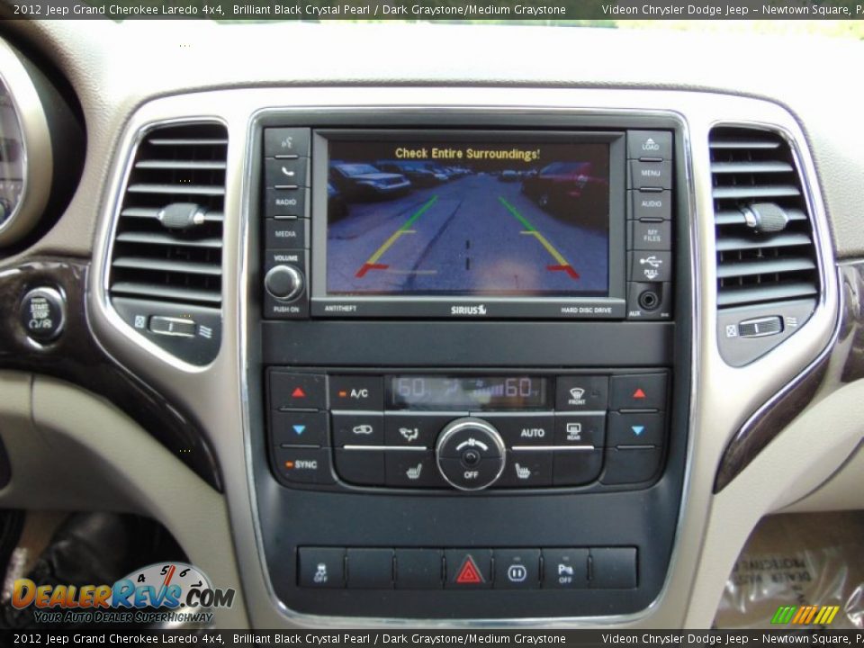 2012 Jeep Grand Cherokee Laredo 4x4 Brilliant Black Crystal Pearl / Dark Graystone/Medium Graystone Photo #14
