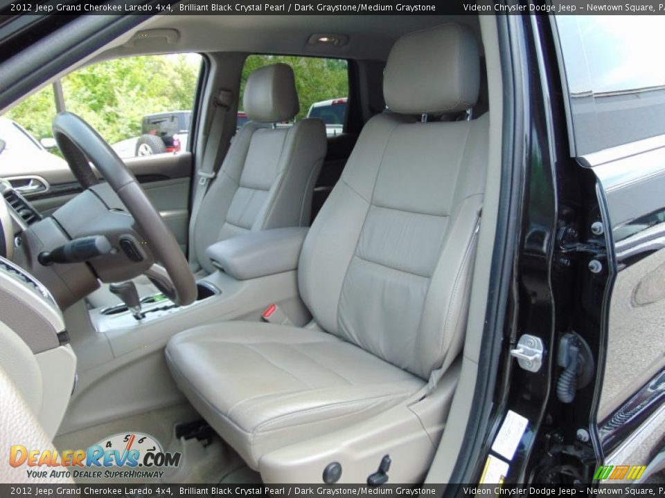2012 Jeep Grand Cherokee Laredo 4x4 Brilliant Black Crystal Pearl / Dark Graystone/Medium Graystone Photo #17