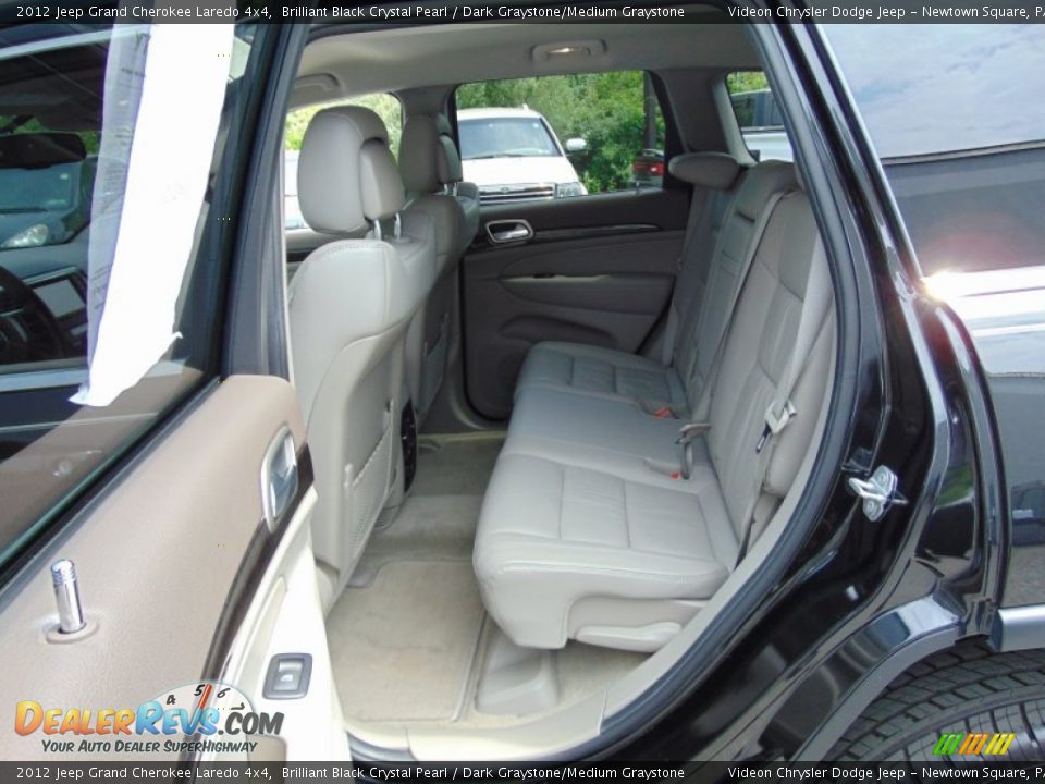 2012 Jeep Grand Cherokee Laredo 4x4 Brilliant Black Crystal Pearl / Dark Graystone/Medium Graystone Photo #23