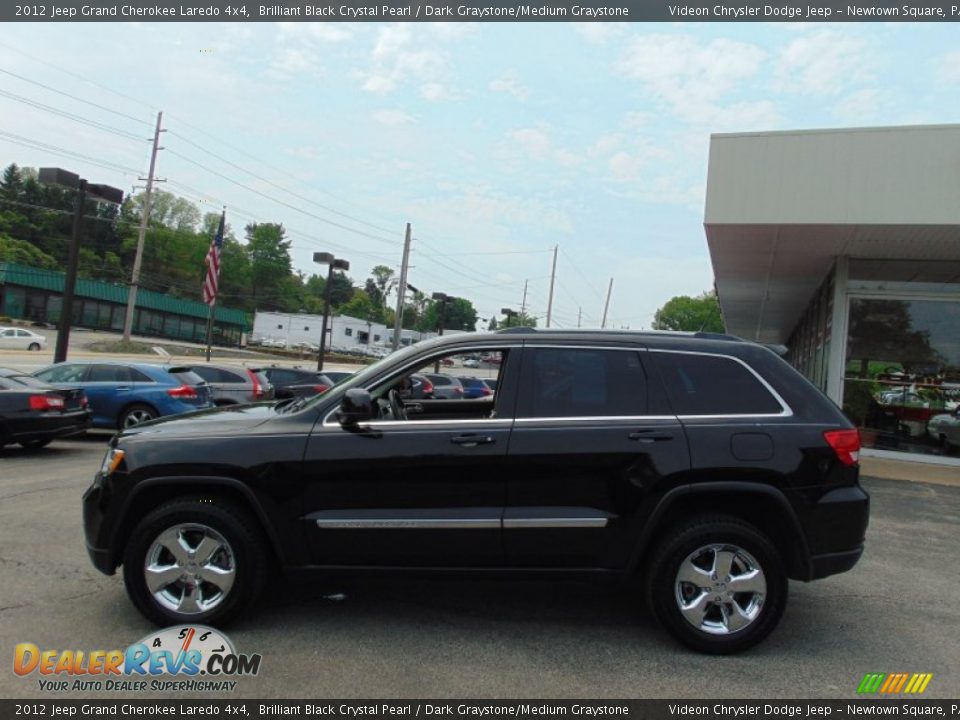 2012 Jeep Grand Cherokee Laredo 4x4 Brilliant Black Crystal Pearl / Dark Graystone/Medium Graystone Photo #26