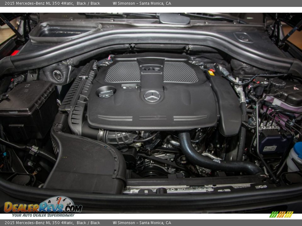 2015 Mercedes-Benz ML 350 4Matic Black / Black Photo #9