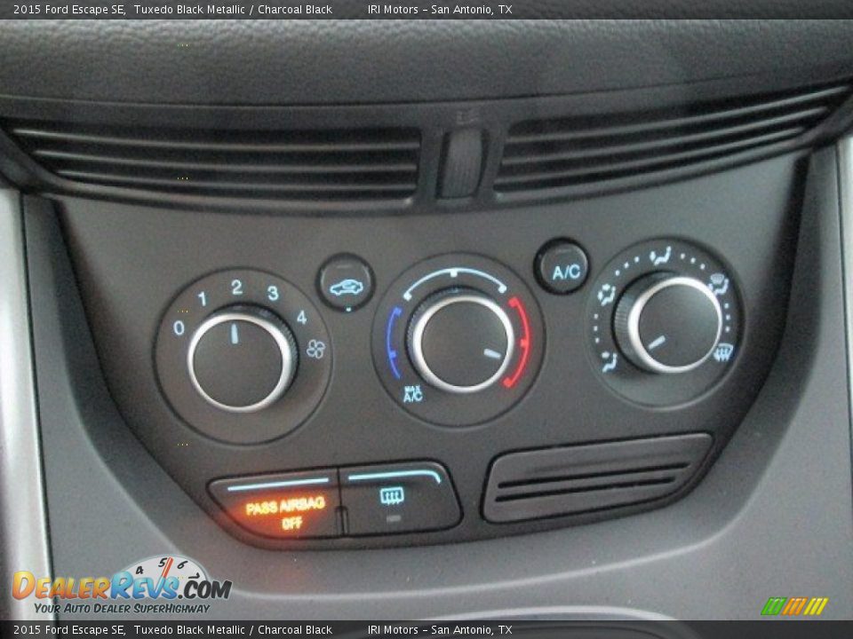 2015 Ford Escape SE Tuxedo Black Metallic / Charcoal Black Photo #7