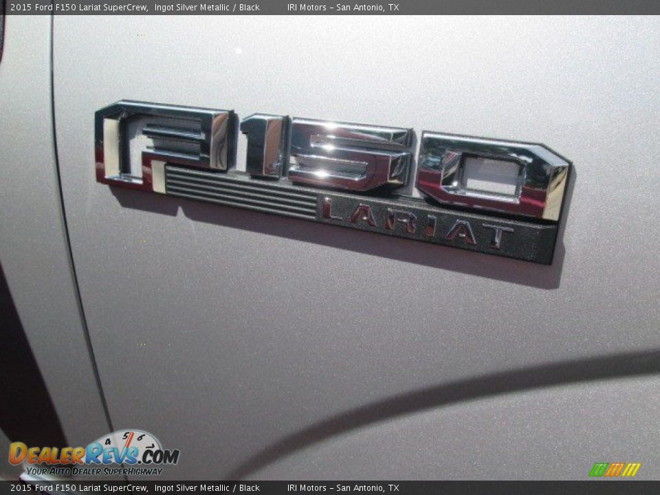 2015 Ford F150 Lariat SuperCrew Ingot Silver Metallic / Black Photo #5
