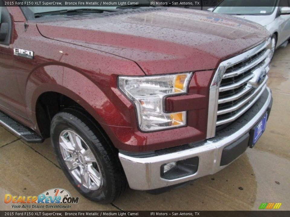 2015 Ford F150 XLT SuperCrew Bronze Fire Metallic / Medium Light Camel Photo #2
