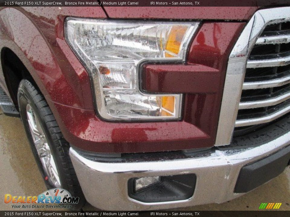 2015 Ford F150 XLT SuperCrew Bronze Fire Metallic / Medium Light Camel Photo #3