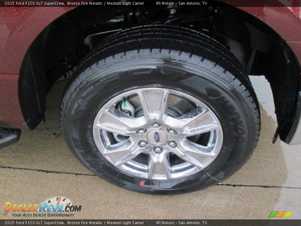 2015 Ford F150 XLT SuperCrew Bronze Fire Metallic / Medium Light Camel Photo #4