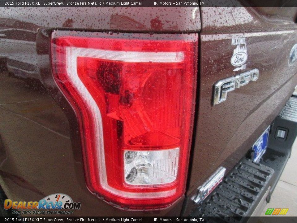 2015 Ford F150 XLT SuperCrew Bronze Fire Metallic / Medium Light Camel Photo #13
