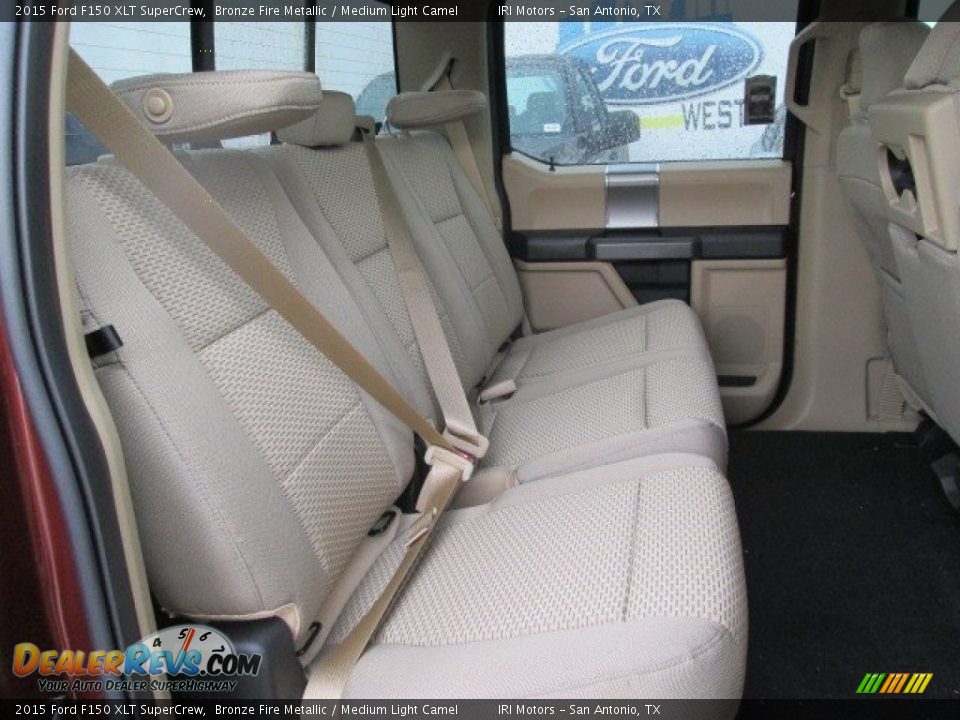 2015 Ford F150 XLT SuperCrew Bronze Fire Metallic / Medium Light Camel Photo #20