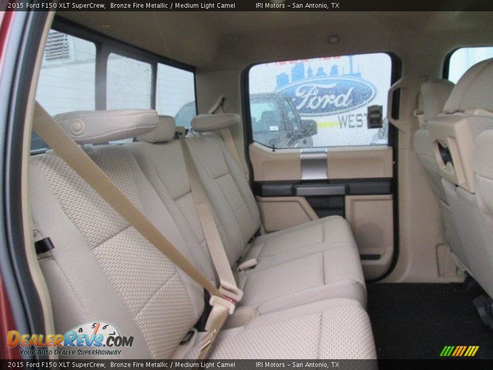 2015 Ford F150 XLT SuperCrew Bronze Fire Metallic / Medium Light Camel Photo #21