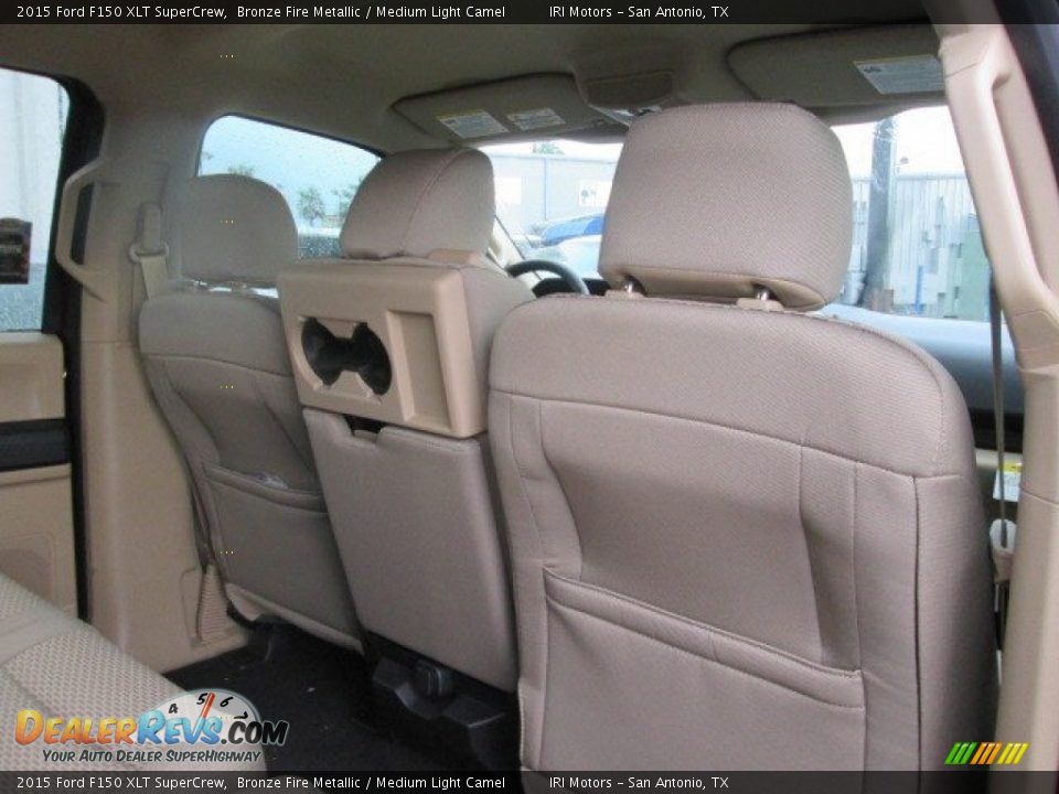 2015 Ford F150 XLT SuperCrew Bronze Fire Metallic / Medium Light Camel Photo #22