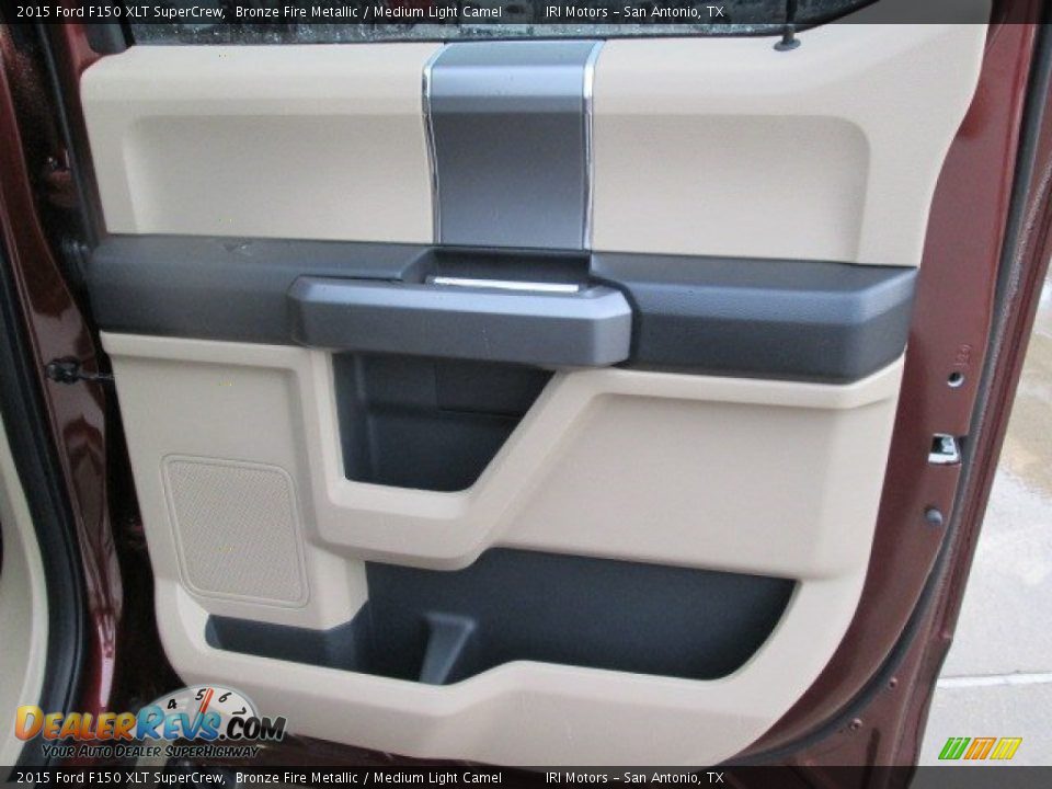 2015 Ford F150 XLT SuperCrew Bronze Fire Metallic / Medium Light Camel Photo #23