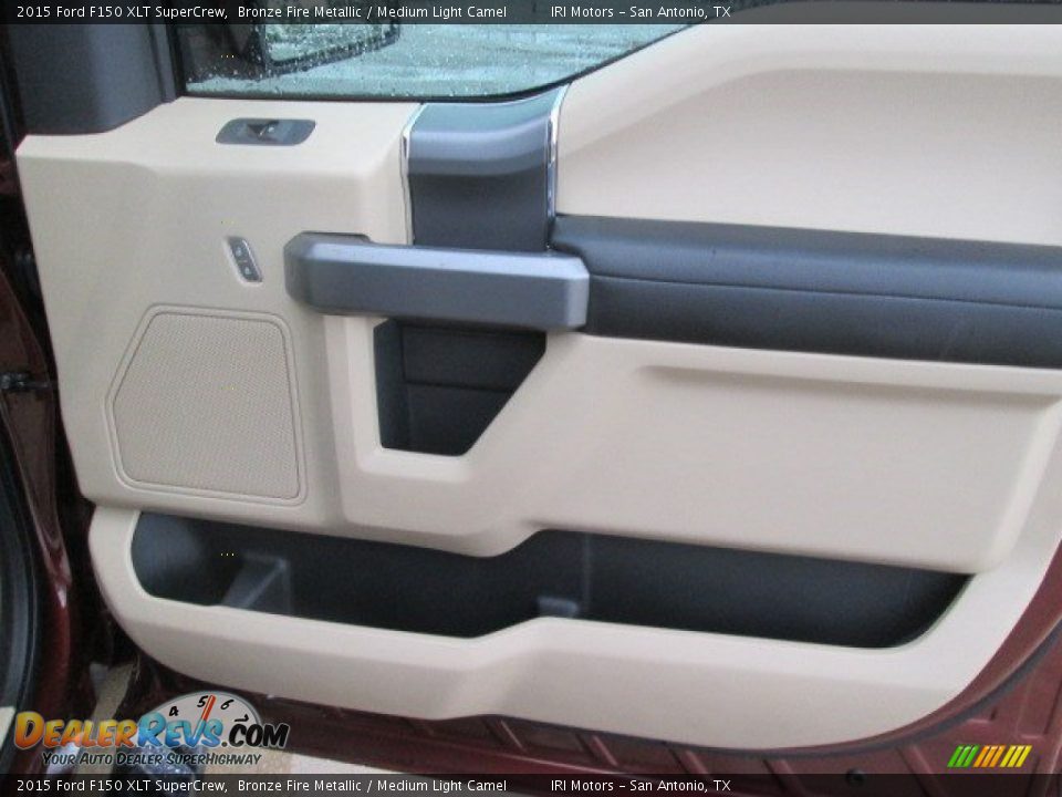 2015 Ford F150 XLT SuperCrew Bronze Fire Metallic / Medium Light Camel Photo #27